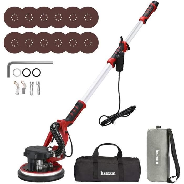 Ponceuse Murale 1390W Avec 5 Vitesses Réglables Et Lumière LED - Marque Hzexun