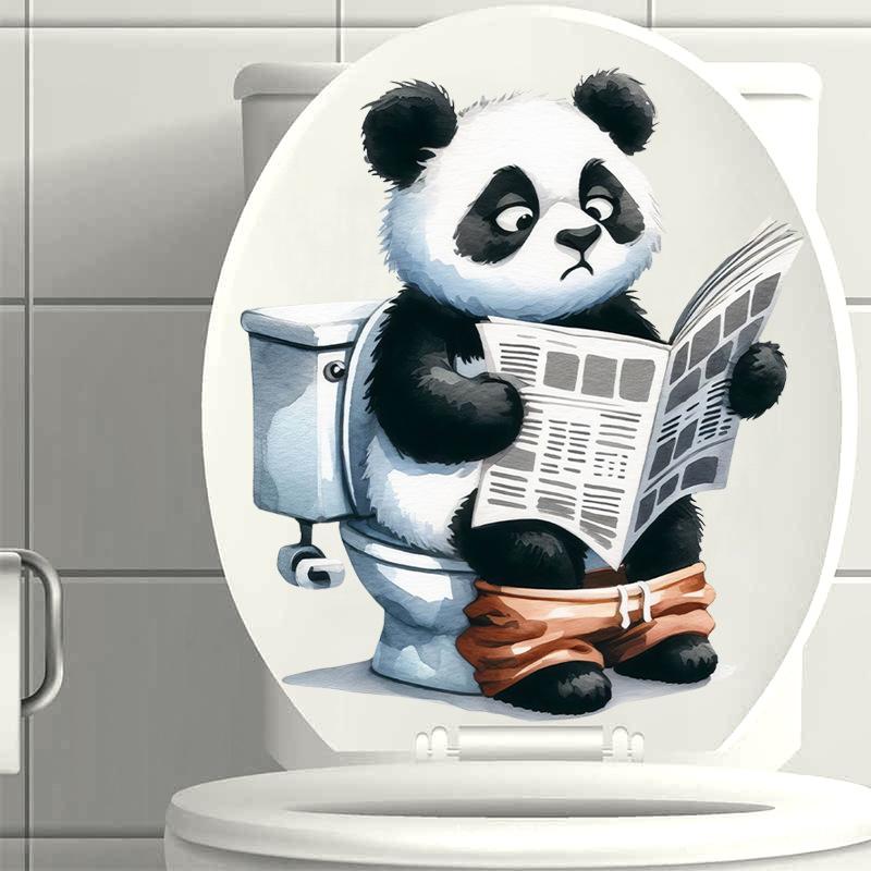 1 шт. Забавные наклейки на сиденье унитаза из ПВХ с животными Обезьяна Зебра Жираф Декали Водонепроницаемый Декор для стен ванной комнаты и двери Креативные съемные наклейки