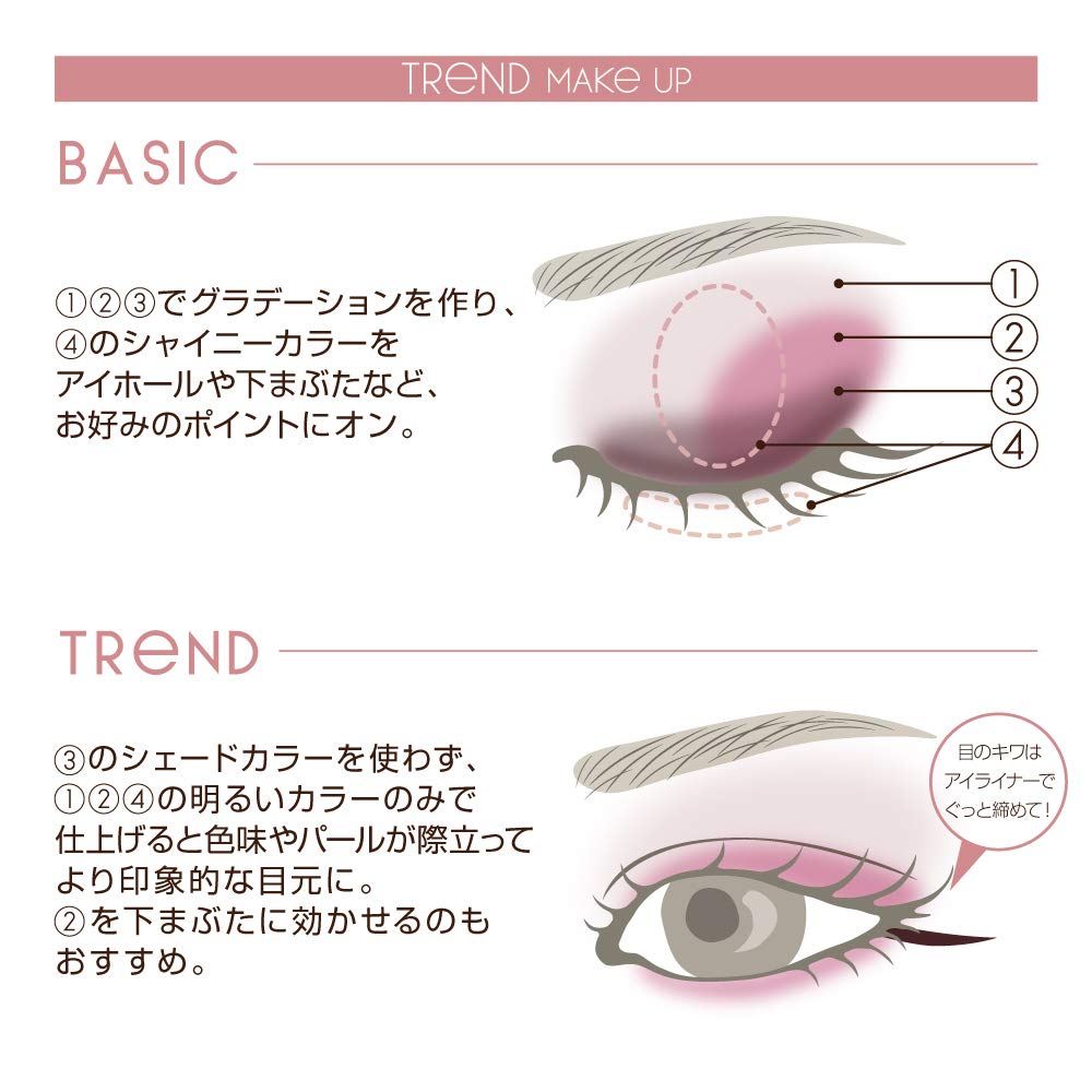 Excel Real Close Shadow CS10 (Плиссированная Аврора) Палетка теней для век, 4 цвета, 3 текстуры (Глянец, Блеск, Матовый)