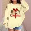 Children's Fashionable Casual Long-sleeved Loose Christmas Print Pullover Sweatshirt