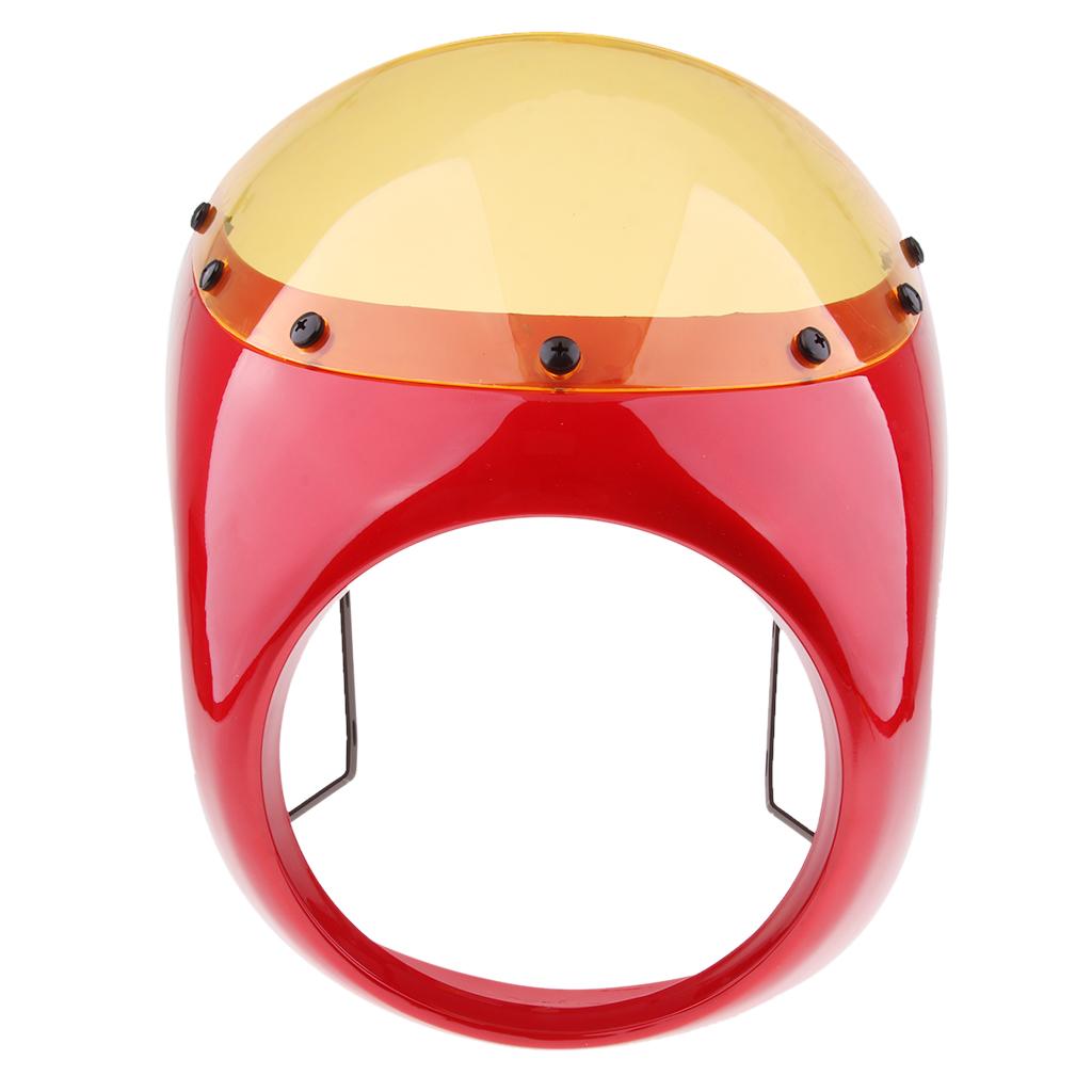Motorcycle 7Inch Cafe Racer Front Headlight Fairing Screen Windscreen Windshield Cover Kits Motorcycle Headlight Fairing Screen