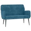 351423 vidaXL Bench Blue 108x79x79 Cm Velvet