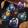 12 Sheets/pack Dark Forest Stickers Waterproof Transparent Decorative Decals PET Adhesive Sticker Label for Scrapbooking