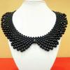 Ethnic Braided Pearl Fake Collar Standing Beads Detachable Female Party Bridal Dress Decoration