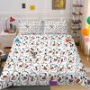 Cartoon Cute Animals Duvet Cover Colorful Lovely Comic Duck Polyester  for Kids Boy Girls for Bedroom Decoration Queen King Size