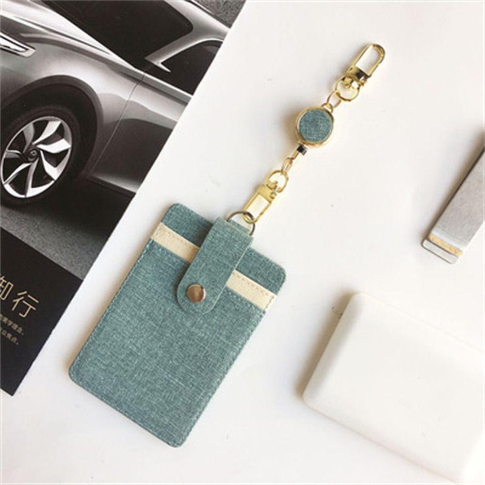 Extendable Retractable Badge Reel Pull Keyring Easy Pull Buckle ID Lanyard Key Ring Name Tag Elastic Metal Badge Holder