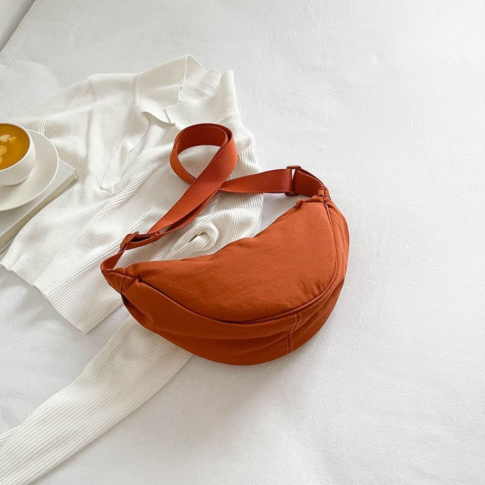Nylon Hobos Crossbody Bag Handbag Half-moon Bag Casual Canvas Dumpling Bag  Girls