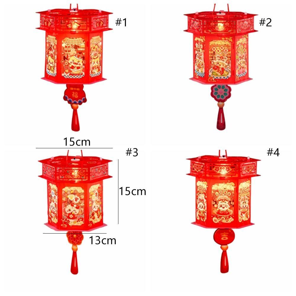 Мультфильм Новый год Светящийся Фонарь Традиционный Весенний Фестиваль Фонарь Детский Подарок