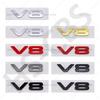 3D ABS Логотип рабочего объема двигателя автомобиля Буквы V8 Эмблема Наклейки на задний багажник Автомобильные наклейки на заднюю дверь Для Land Rover Range Rover Defender
