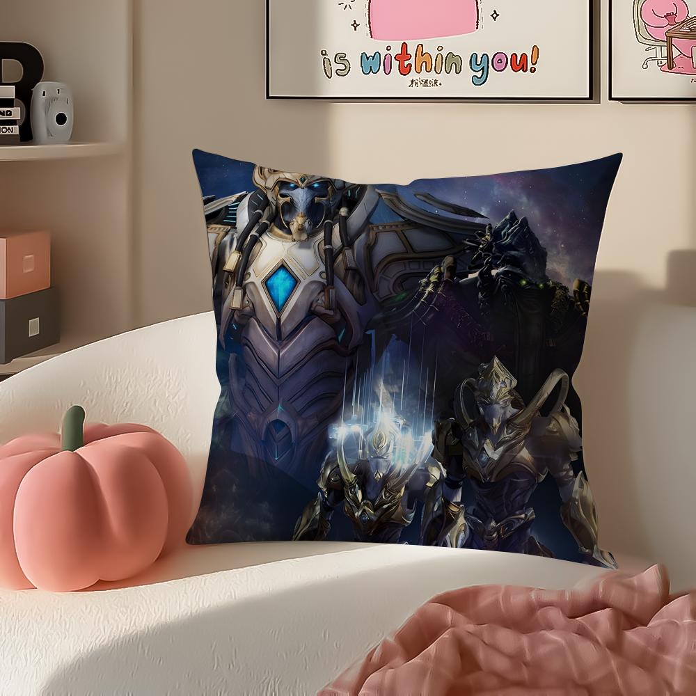 Game SciFi SStarCraft Cushion Cover Pillowcase Short Plush Invisible zipper Room Sofa Cushion Cover