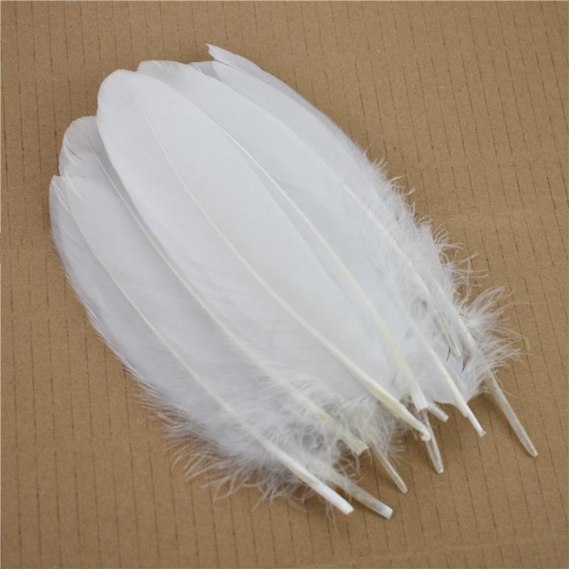 20Pcs Colorful Hard Stick Goose Feather 6-8inch/15-20cm Natural Swan Crafts Plumes Table Centerpieces Feathers for Decoration