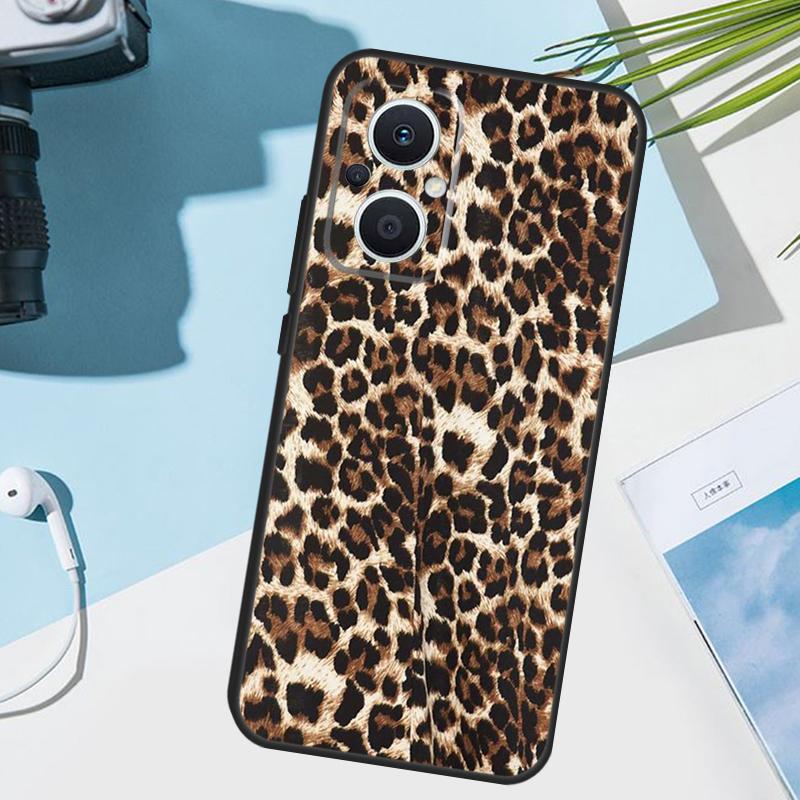 Leopard Print Phone Case For OPPO Find X6 X3 Pro X2 Neo X5 Lite Reno 7 3 2Z 4Z 5Z 8T 4 5 6 8 Lite Cover