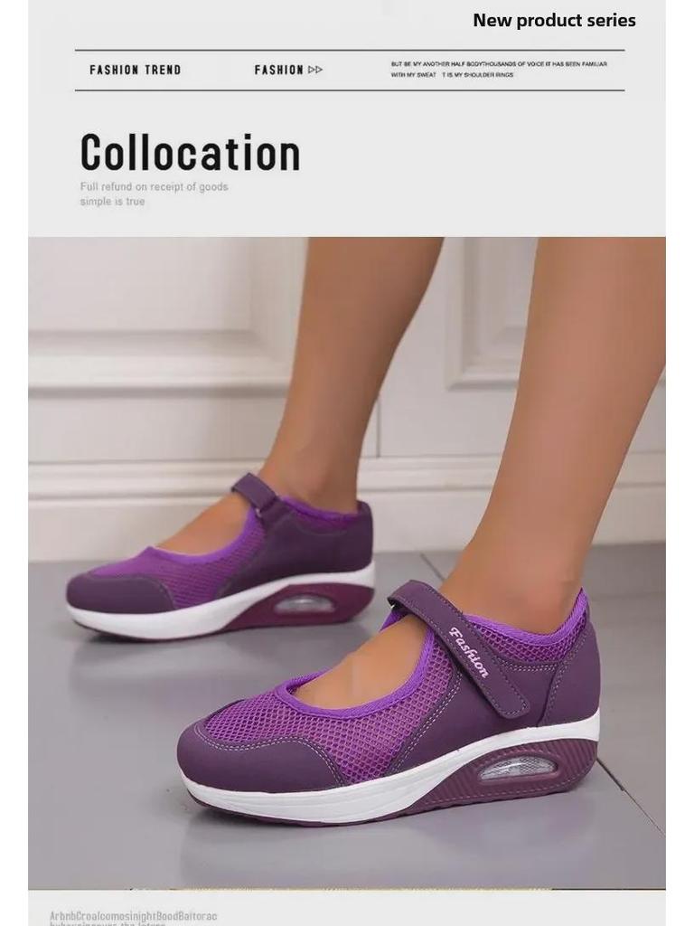 Лето 2023 г. Женские низкие кроссовки с воздушной подушкой и липучкой