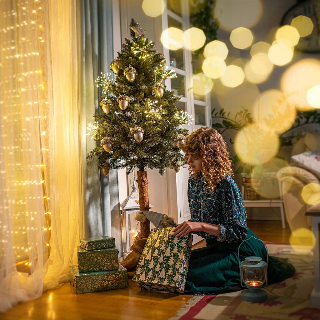 KADAX Artificial Christmas Tree On a Trunk 220 Cm Natural Spruce