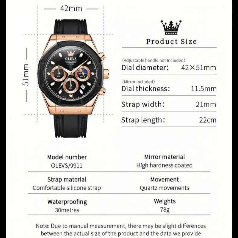 Мужские кварцевые часы с силиконовым ремешком, водонепроницаемый хронограф, многофункциональные спортивные новые мужские часы с календарем и светящимся дисплеем