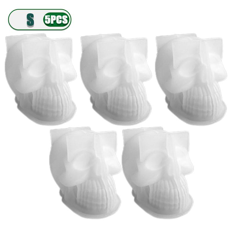 1-10 шт. Хэллоуин Череп Силиконовая форма DIY Мыло ручной работы Свеча Смола Форма Креативный Ужас Декор для Праздничного подарка Материалы для рукоделия