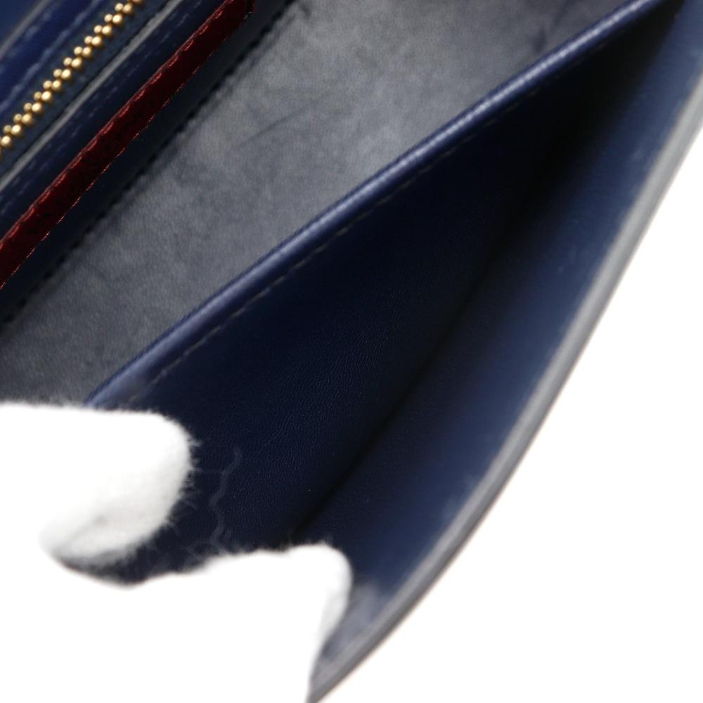 Valentino Garavani Studs ChainShoulder Shoulder Bag Navy blue lambskin Women Used