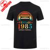 1985 Винтажная хлопковая футболка Ретро 80-х Унисекс Короткий рукав Повседневная футболка Классический дизайн для мужчин Женщин Идея подарка на 40-летие