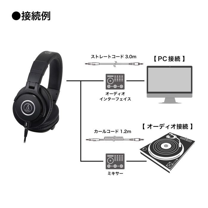 Audio-Technica ATH-M40x Professional Monitor Headphones ATH-M40x Black