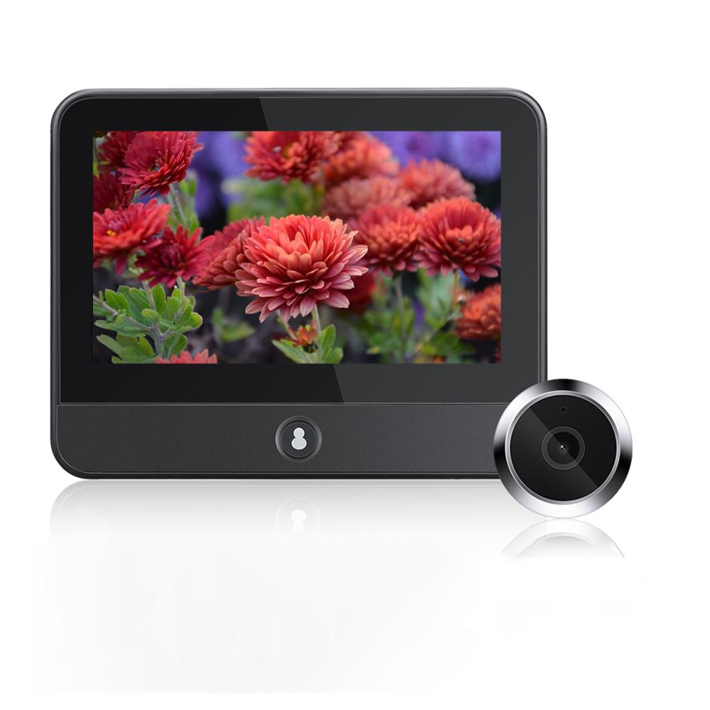 Умная дверная камера Tuya WiFi S50, камера с автоматическим обнаружением дверного глаза, цифровой дверной просмотрщик, беспроводной дверной звонок, цифровой дверной глазок, дверной звонок