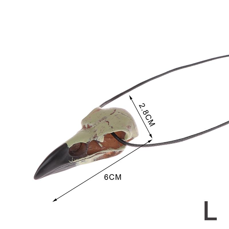 3D Готический Кулон Череп Ворона Реплика из смолы Ворон Готический Подарок Хэллоуин Кулон Череп Ворона Ювелирные изделия