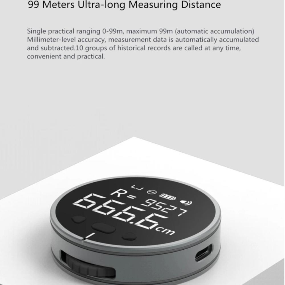Xiaomi Новейший Youpin DUKA(Атуман) Электронная линейка Little Q с ЖК-экраном HD и длительным режимом ожидания, перезаряжаемая портативная линейка