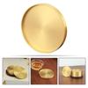 Round Brass Coaster Heat Resistant Cup Tray Tables Centerpieces Decorations Tea Tray Drinking Bar