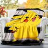 1pc Pikachu Theme Design Flannel Blanket Soft Warm , All-Season Lightweight Throw for Camping Travel Bed, Gift for Christmas
