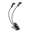 K&M Music Stand Light »Double2 LED FlexLight Rechargeable« Clip-on Light with Adapter for Live Streaming, Selfies, and Marketplace Sales