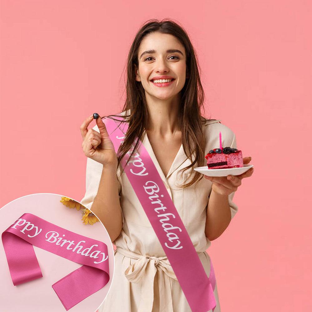 for girls Bachelor Birthday party Happy Birthday Sash Etiquette belt Party Favors Party Decoration