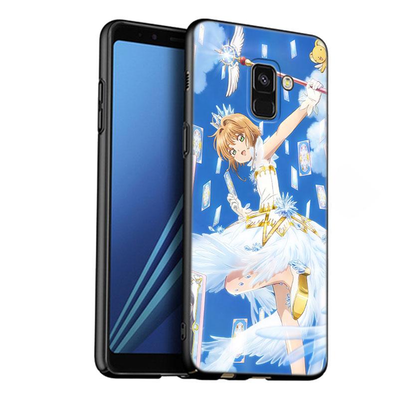 Чехол для телефона Card Captor Sakuras Anime для Samsung Galaxy A01 A03 Core A04 E A02 A05 A10 A20 A21 A30 A50 S A6 A8 + A7 черный чехол