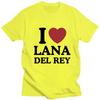I Love Lana Del Rey Print T Shirts Aesthetic Men Women Oversized Fashion T-Shirt Hip Hop Casual Cotton Tshirt Summer Streetwear