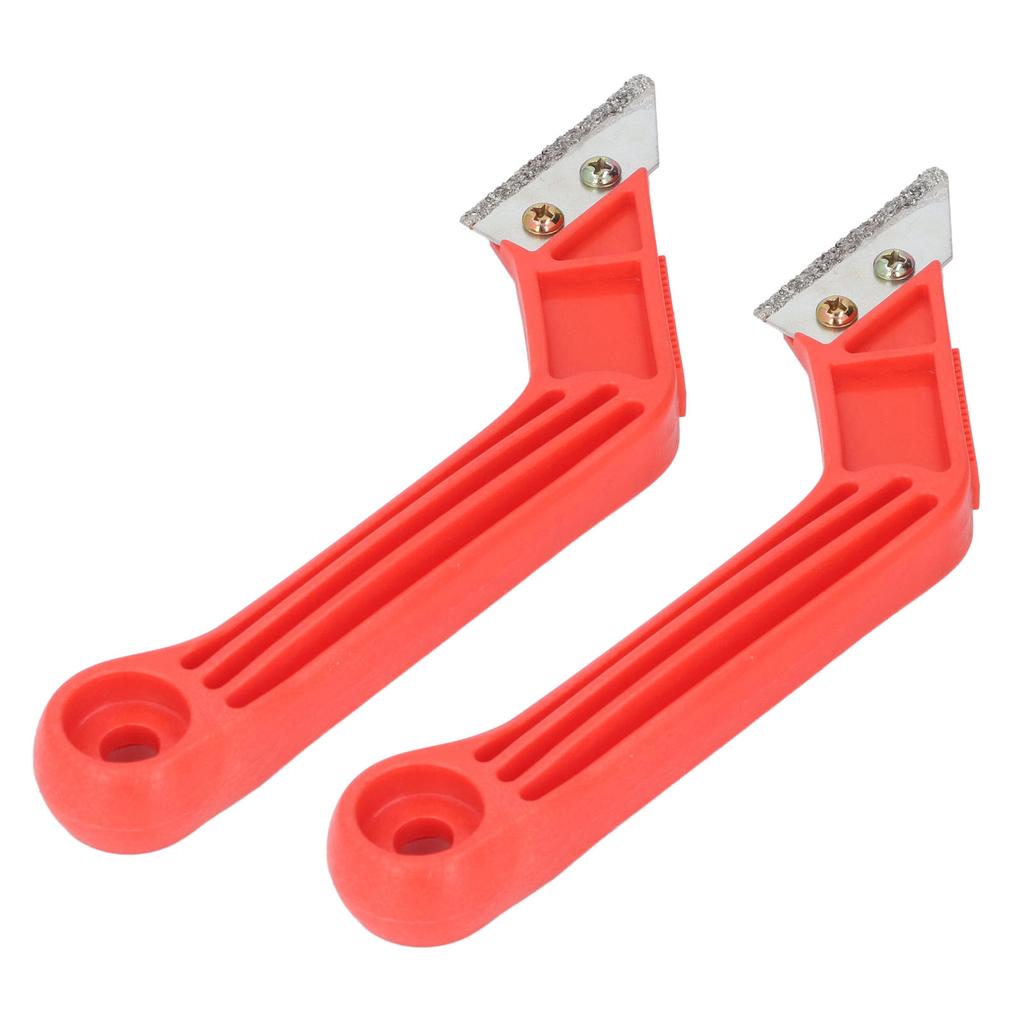 Набор из 2 инструментов для удаления затирки, эргономичная угловая пила для затирки с 10 лезвиями для чистки плитки