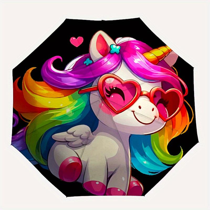 Автоматический складной зонт My Little Pony, Самооткрывающийся/Закрывающийся, Прочный ветрозащитный дорожный зонт для приключений на открытом воздухе a0826038
