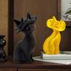 3D-печатная фигурка кошки Минималистичная Современная Элегантная Скульптура кошки Маленькая Коллекционная Статуэтка животного