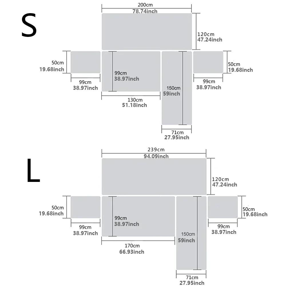 Waterproof Bed Cover for Dogs Quilted Anti-wear L Shape Protect Couch Cover for Dog Pet Kids Recliner Armchair Furniture