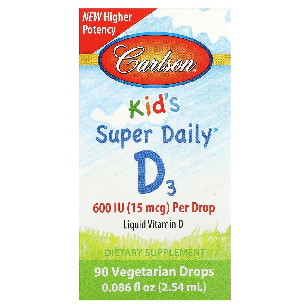 Kid'S Super Daily® D3, 15 Mcg (600 Iu), 0.086 Fl Oz (2.54 Ml)
