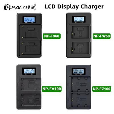 NP-FW50 NP-FZ100 NP-F960 NP-970 NP-FV100 ЖК-дисплей USB с двойным зарядным устройством ЖК-дисплей Интеллектуальное зарядное устройство для аккумулятора камеры Sony