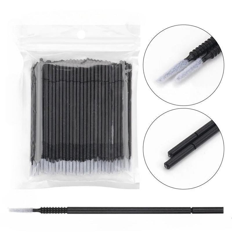 100 Pcs Disposable Spiral Mascara Wands Micro Brush Handle Microbrush Applicator Lashes Brushes Eyelash Extension Makeup Tools