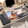 Large Mouse Pad Anime Gaming Speed Mousemat Eevee Desk Mat Gamer Keyboard Mousepad Office Accessories P Kawaii Deskmat