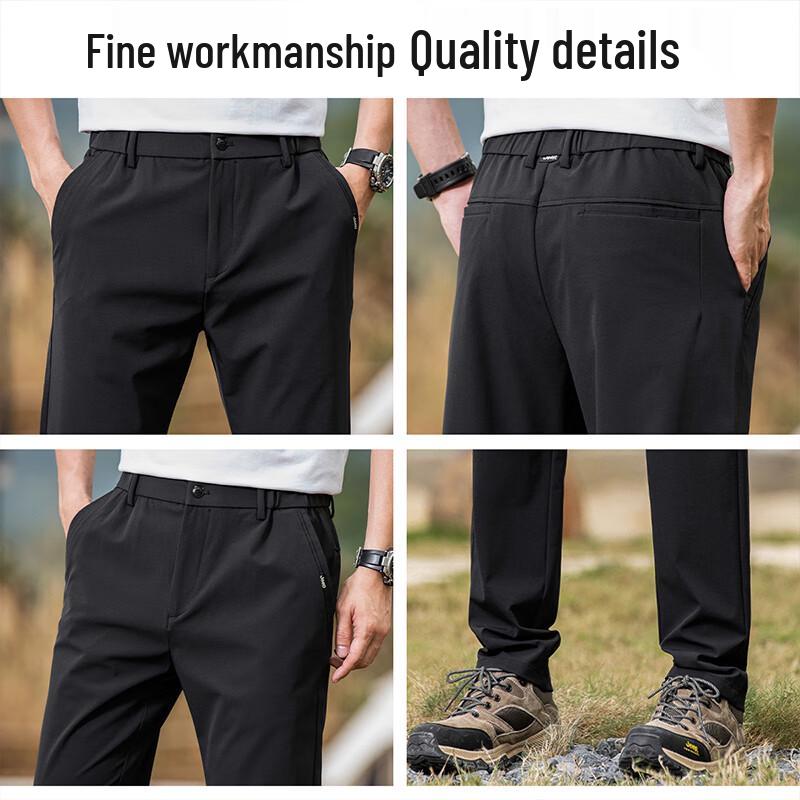 Jeep Men's High-Stretch Straight Casual Pants