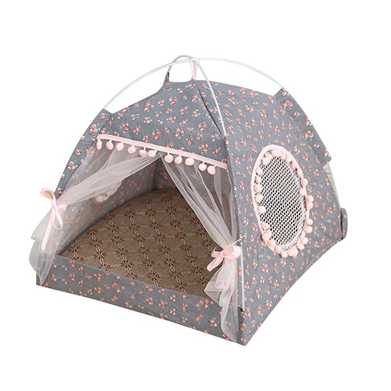 Палатка для кошек, кровать, товары для животных The General Teepee, закрытый уютный гамак с полами, домик для кошек, домик для маленьких собак, аксессуары Товары