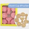 8 шт./компл. форма для печенья Кубка мира по футболу 3D регби футбол баскетбол шаблон пищевой полипропилен формы для сладкого печенья домашняя кухня форма для выпечки инструмент