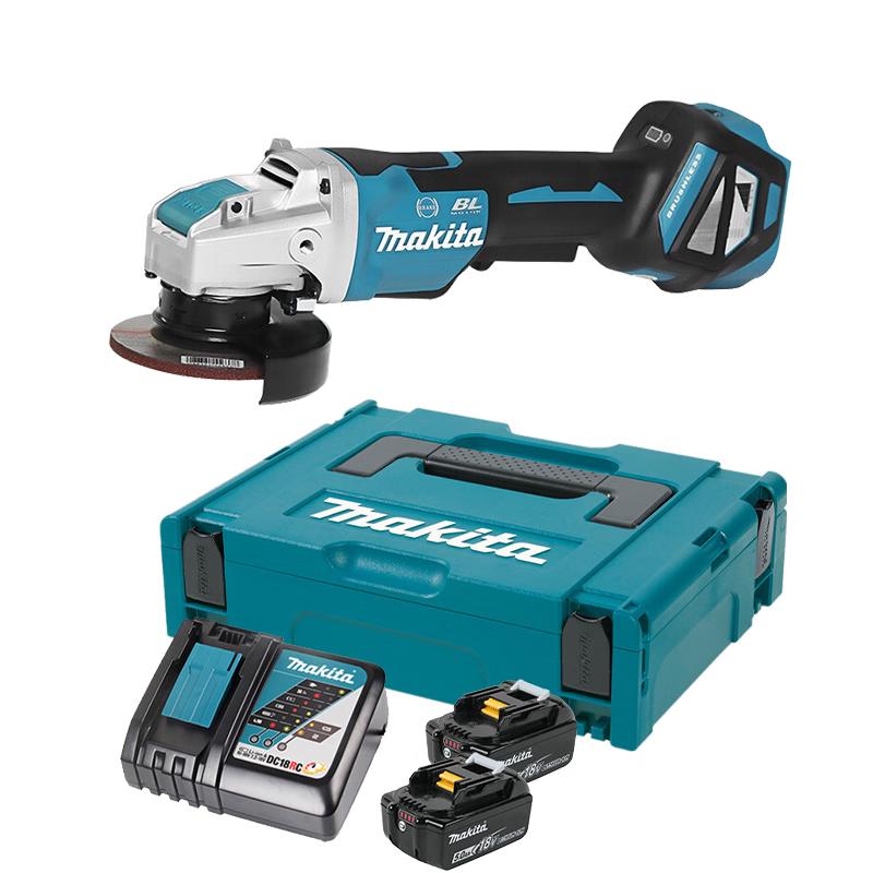 Makita DGA518/DGA519 18В Бесщеточная угловая шлифмашина 125мм Штепсель CN (адаптер в комплекте)