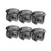 6pcs Original Punk Workshop PWS Blaze Button Fighting Game Controller for Arcade Machine Fight Stick Hit Box (6pcs 24mm Black)