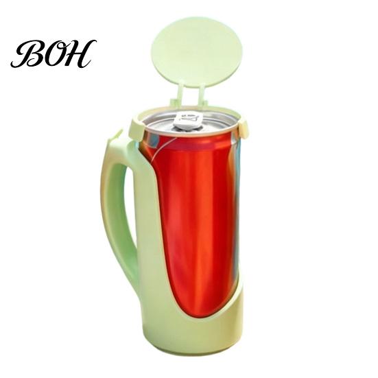 Portable Drink Lid Can Cover for Soda Cans, Snap on 11/12oz Coke Sparkling Flexible Seal Water, Splash Proof Leak Guard Car Cup Holder, Reusable