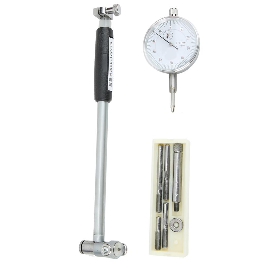 Dial Bore Gauge 50160MM Diameter Indicator Measuring Engine Cylinder Tool Kit