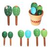 1 комплект милой мерной ложки в форме кактуса с прозрачными весами, многофункциональная керамическая ложка для еды, кухонный гаджет