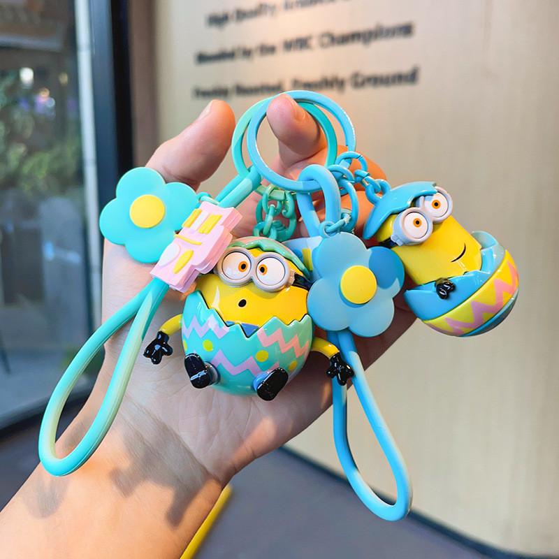 Adorable Minion Cartoon Car Keychain Backpack Charm Cute Gift Wholesale