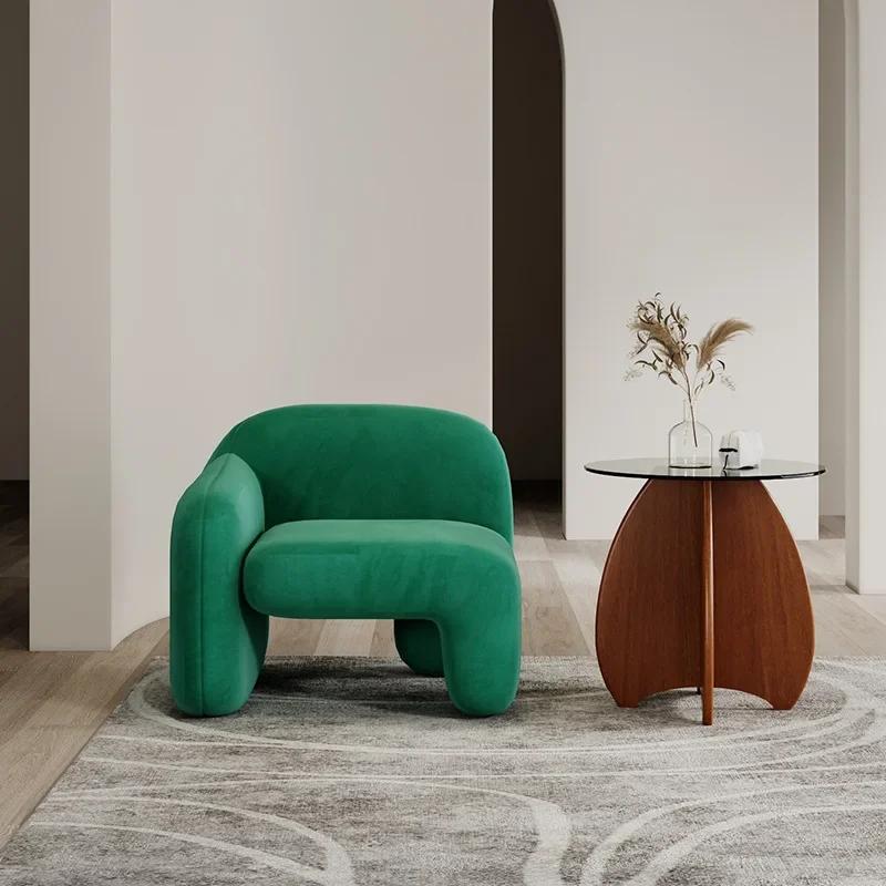 Одноместный роскошный диван - Современный художественный дизайн, идеально подходит для гостиной, балкона и зон отдыха, Креативная комбинация стульев для гостей